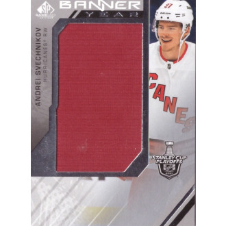 Jersey karty - Svechnikov Andrei - 2021-22 SP Game Used 2021 NHL Stanley Cup Playoffs Banner Year Relics red No.BYSC-AS