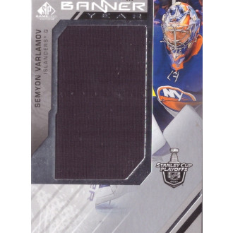 Jersey karty - Varlamov Semyon - 2021-22 SP Game Used 2021 NHL Stanley Cup Playoffs Banner Year Relics black No.BYSC-SV