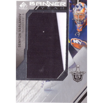 Jersey karty - Varlamov Semyon - 2021-22 SP Game Used 2021 NHL Stanley Cup Playoffs Banner Year Relics black-white No.BYSC-SV