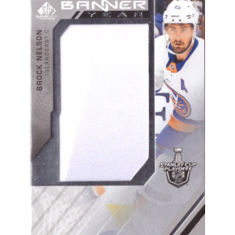 Jersey karty - Nelson Brock - 2021-22 SP Game Used 2021 NHL Stanley Cup Playoffs Banner Year Relics white No.BYSC-BN