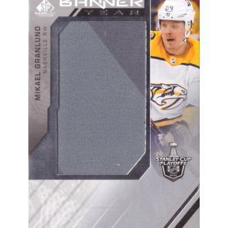 Jersey karty - Granlund Mikael - 2021-22 SP Game Used 2021 NHL Stanley Cup Playoffs Banner Year Relics No.BYSC-MG