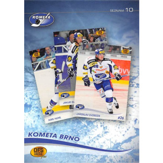 Extraliga OFS - Kometa Brno - 2010-11 OFS Seznam karet No.10