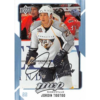 Řadové karty - Tootoo Jordin - 2008-09 MVP No.169