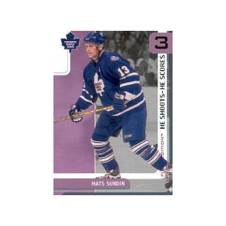 Insertní karty - Sundin Mats - 2002-03 BAP First Edition He Shoots He Scores Points No.19