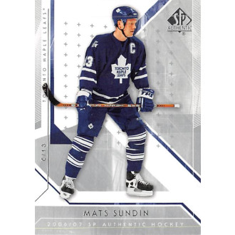 Řadové karty - Sundin Mats - 2006-07 SP Authentic No.6