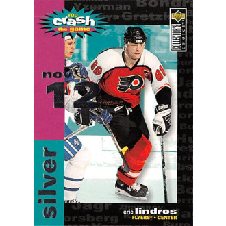 Insertní karty - Lindros Eric - 1995-96 Collectors Choice Crash the Game Silver Nov.12 No.C4