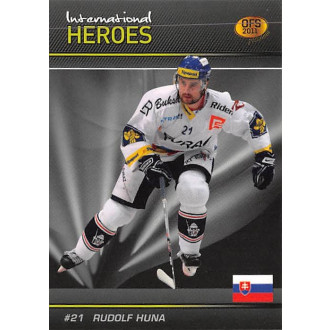 Extraliga OFS - Huna Rudolf - 2010-11 OFS 2011 Premium International Heroes blue No.5