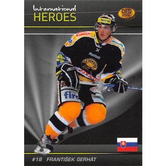 Extraliga OFS - Gerhát František - 2010-11 OFS 2011 Premium International Heroes blue No.11