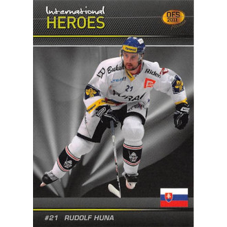 Extraliga OFS - Huna Rudolf - 2010-11 OFS 2011 Premium International Heroes red No.5