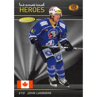 Extraliga OFS - Lammers John - 2010-11 OFS 2011 Premium International Heroes red No.6