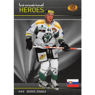 Extraliga OFS - Žabka Boris - 2010-11 OFS 2011 Premium International Heroes red No.8