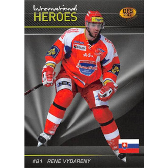 Extraliga OFS - Vydarený René - 2010-11 OFS 2011 Premium International Heroes red No.9