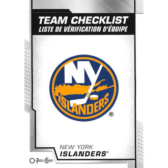 Řadové karty - New York Islanders Team Checklist - 2020-21 O-Pee-Chee No.569