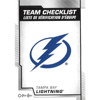 Řadové karty - Tampa Bay Lightning Team Checklist - 2020-21 O-Pee-Chee No.576