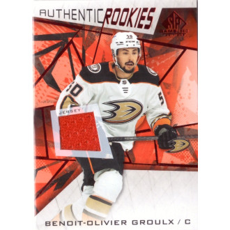 Jersey karty - Groulx Benoit-Olivier - 2021-22 SP Game Used Red Jerseys orange No.191