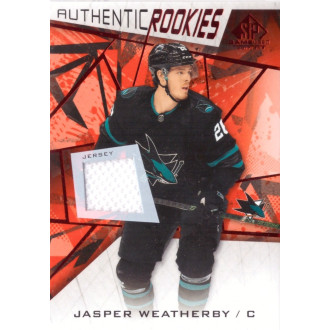 Jersey karty - Weatherby Jasper - 2021-22 SP Game Used Red Jerseys white No.187
