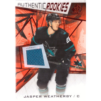 Jersey karty - Weatherby Jasper - 2021-22 SP Game Used Red Jerseys blue No.187