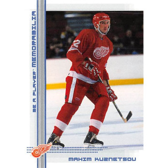 Paralelní karty - Kuznetsov Maxim - 2000-01 BAP Memorabilia Sapphire No.460