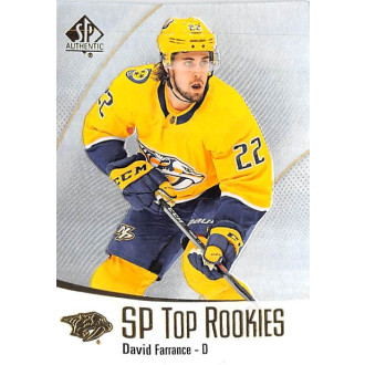 Insertní karty - Farrance David - 2021-22 SP Authentic Top Rookies No.TR47
