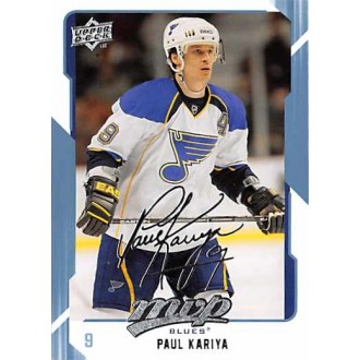 Řadové karty - Kariya Paul - 2008-09 MVP No.252