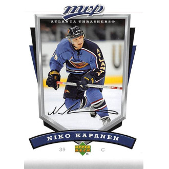 Řadové karty - Kapanen Niko - 2006-07 MVP No.17