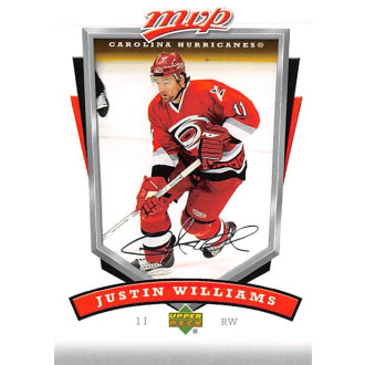 Řadové karty - Williams Justin - 2006-07 MVP No.58