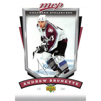 Řadové karty - Brunette Andrew - 2006-07 MVP No.78