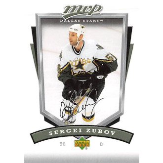 Řadové karty - Zubov Sergei - 2006-07 MVP No.94