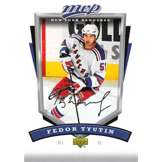 Řadové karty - Tyutin Fedor - 2006-07 MVP No.200