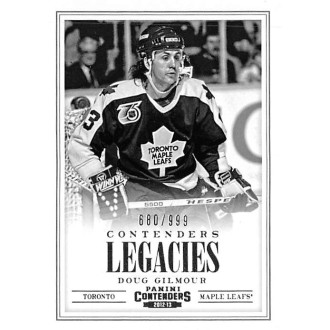 Insertní karty - Gilmour Doug - 2012-13 Rookie Anthology Contenders Legacies No.L19