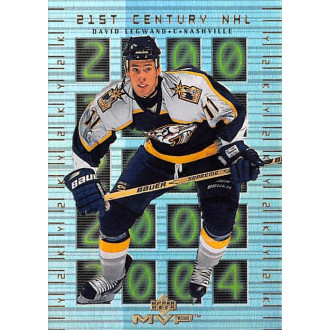 Insertní karty - Legwand David - 1999-00 MVP 21st Century NHL No.1