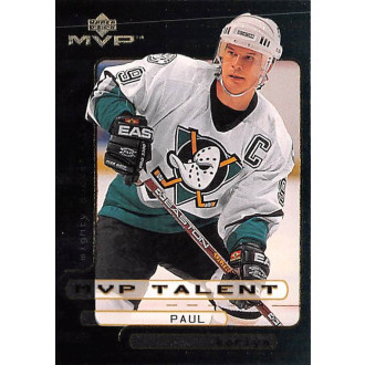 Insertní karty - Kariya Paul - 1999-00 MVP Talent No.MVP2