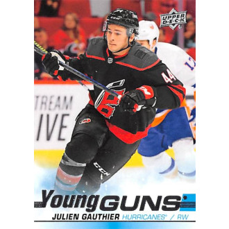 Řadové karty - Gauthier Julien - 2019-20 Upper Deck Young Guns No.498