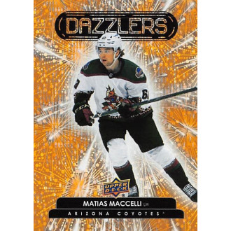 Insertní karty - Maccelli Matias - 2022-23 Upper Deck Dazzlers Orange No.DZ82