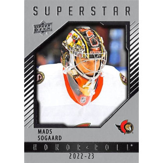 Insertní karty - Sogaard Mads - 2022-23 Upper Deck Honor Roll No.62