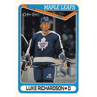 Řadové karty - Richardson Luke - 1990-91 O-Pee-Chee No.428