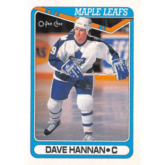 Řadové karty - Hannan Dave - 1990-91 O-Pee-Chee No.449