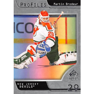 Insertní karty - Brodeur Martin - 2020-21 SP Signature Edition Legends Profiles No.7