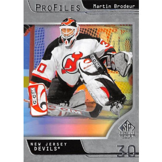 Insertní karty - Brodeur Martin - 2020-21 SP Signature Edition Legends Profiles No.11