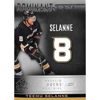 Insertní karty - Selanne Teemu - 2020-21 SP Signature Edition Legends Dominant Digits No.4