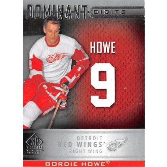 Insertní karty - Howe Gordie - 2020-21 SP Signature Edition Legends Dominant Digits No.12