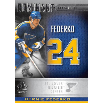 Insertní karty - Federko Bernie - 2020-21 SP Signature Edition Legends Dominant Digits No.27
