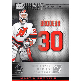 Insertní karty - Brodeur Martin - 2020-21 SP Signature Edition Legends Dominant Digits No.47