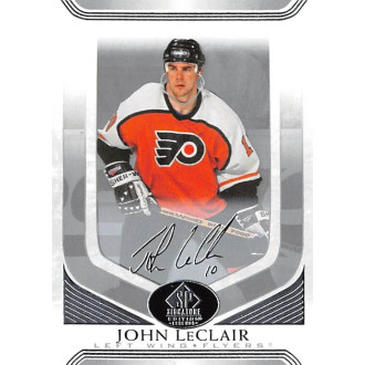 Paralelní karty - LeClair John - 2020-21 SP Signature Edition Legends Silver Script No.66