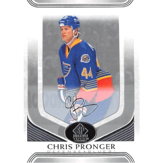 Paralelní karty - Pronger Chris - 2020-21 SP Signature Edition Legends Silver Script No.81