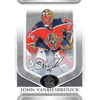 Paralelní karty - Vanbiesbrouck John - 2020-21 SP Signature Edition Legends Silver Script No.167