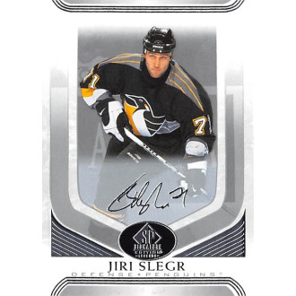 Paralelní karty - Šlégr Jiří - 2020-21 SP Signature Edition Legends Silver Script No.272