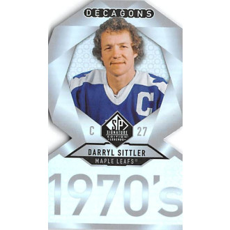 Insertní karty - Sittler Darryl - 2020-21 SP Signature Edition Legends Decagons No.13