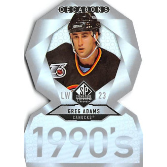 Insertní karty - Adams Greg - 2020-21 SP Signature Edition Legends Decagons No.63