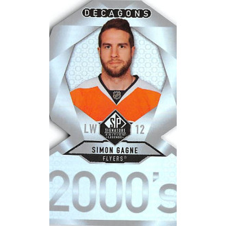 Insertní karty - Gagne Simon - 2020-21 SP Signature Edition Legends Decagons No.85